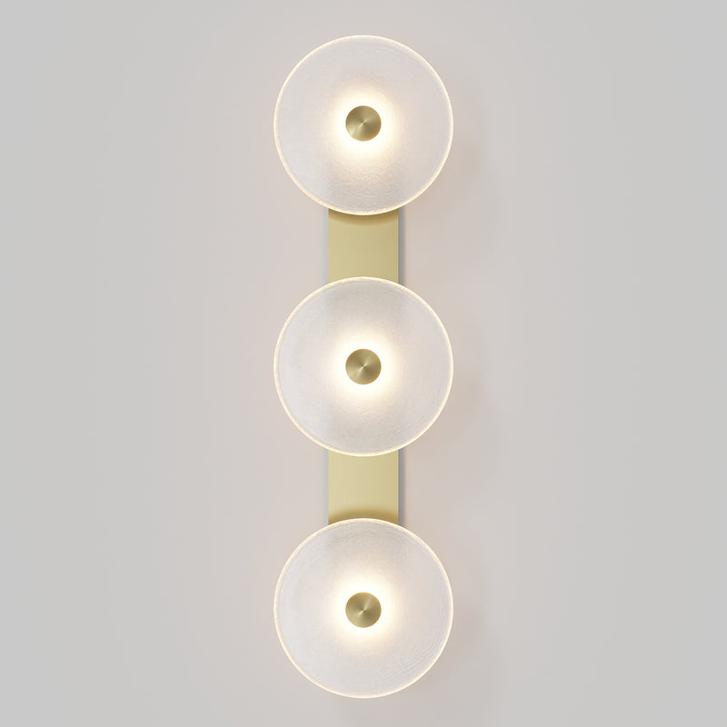 Coral Glass Trio Wall Sconce