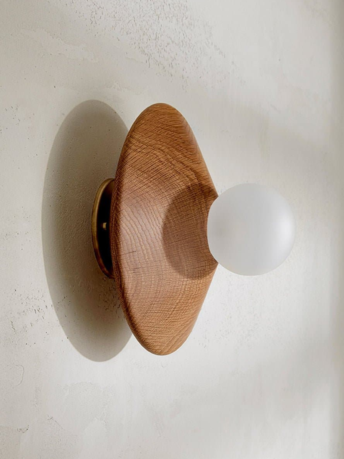 Bright Beads Disc Wall Light Three Balls Red