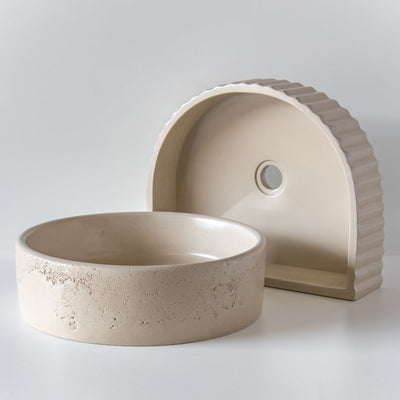 Concrete Round Textured Basin - SSC