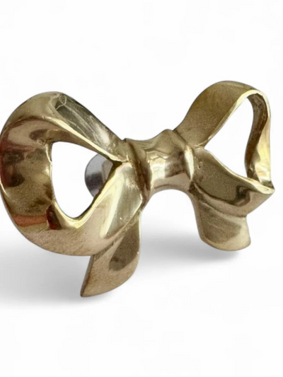 Coquette Brass Bow Hook