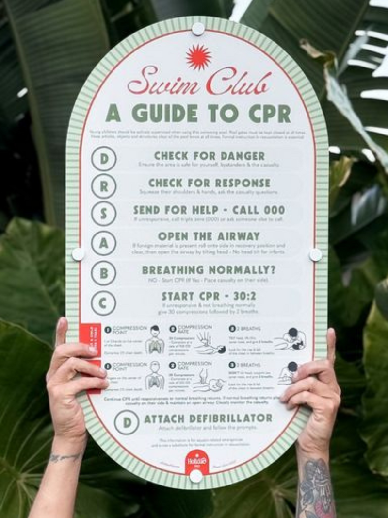 Garden Soiree  Pool Sign