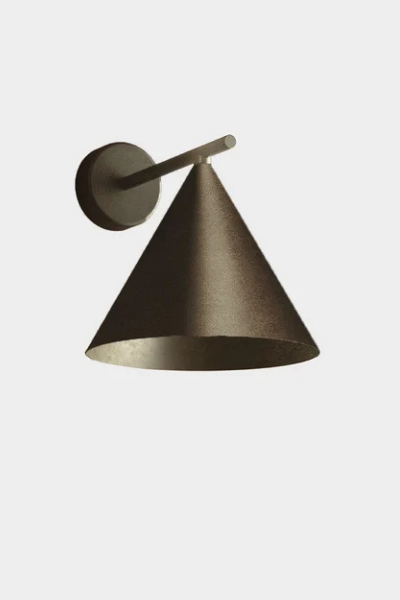 Straight Arm Iron Cone Wall Light