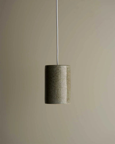 Ceramic Pendant Cylinder Light