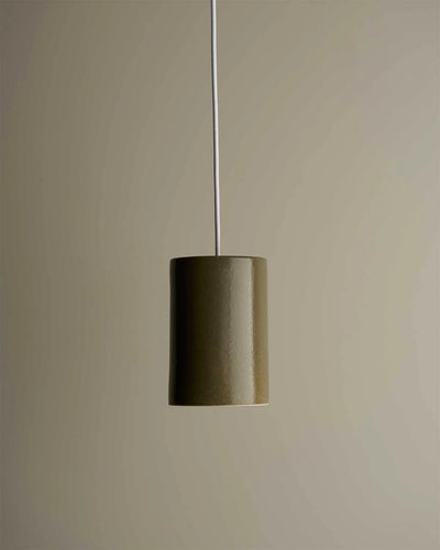 Ceramic Pendant Cylinder Light