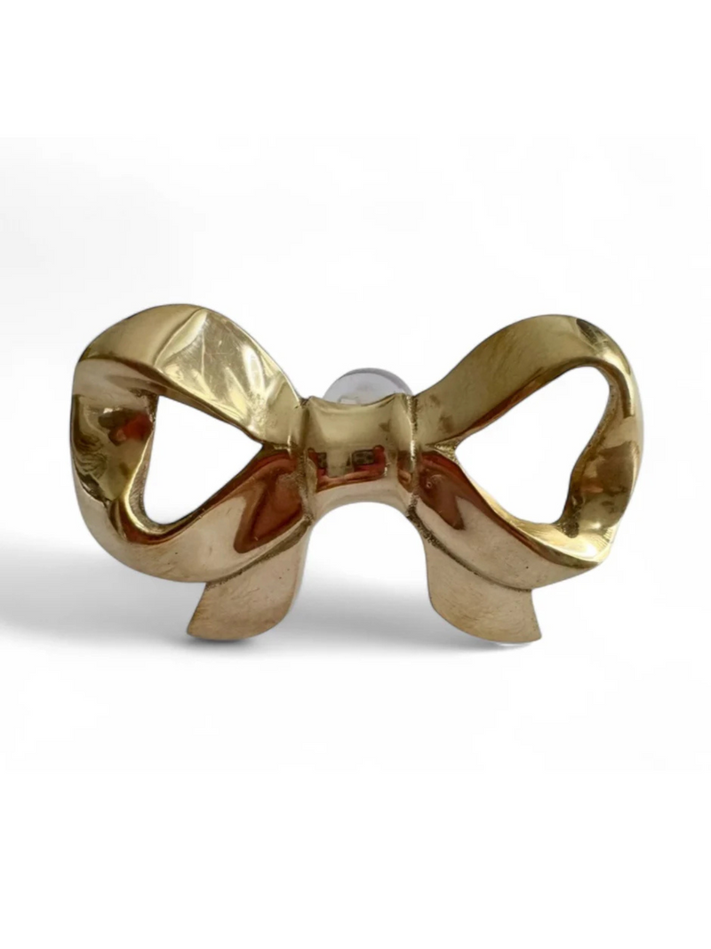 Coquette Brass Bow Hook