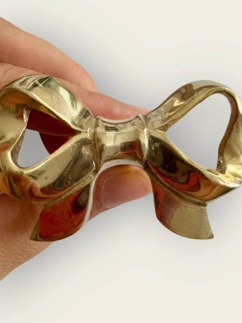 Coquette Brass Bow Hook
