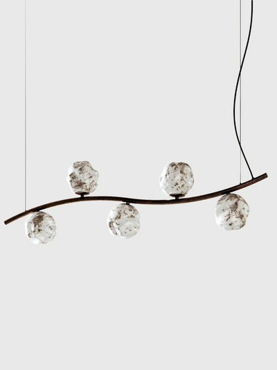 Stone Curve Linear Pendant Light