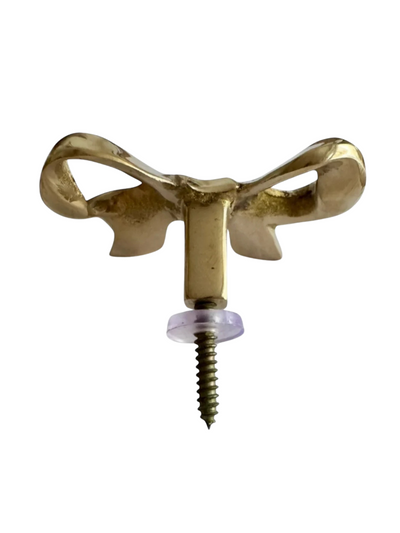 Coquette Brass Bow Hook