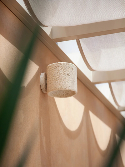 Fossil Coral Tube Wall Sconce