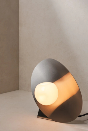 Wink | Glass & Stainless Steel Table Lamp