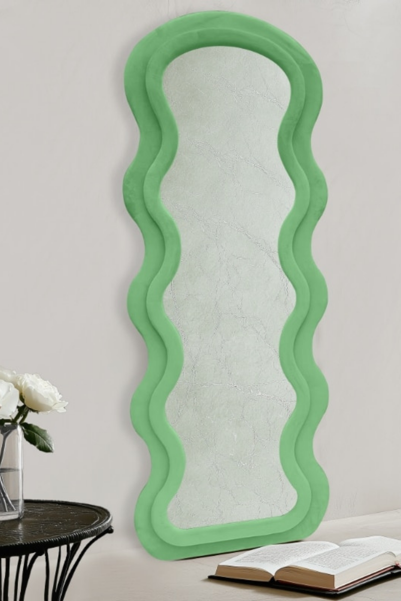Ripple Velvet Mirror