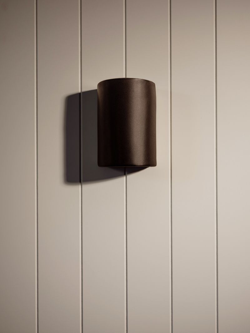 Slate Short Exterior Ceramic Wall Light