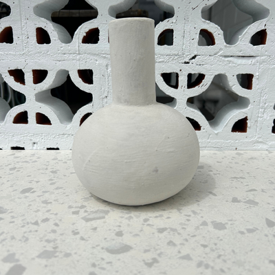 Organic Off White Vase Small