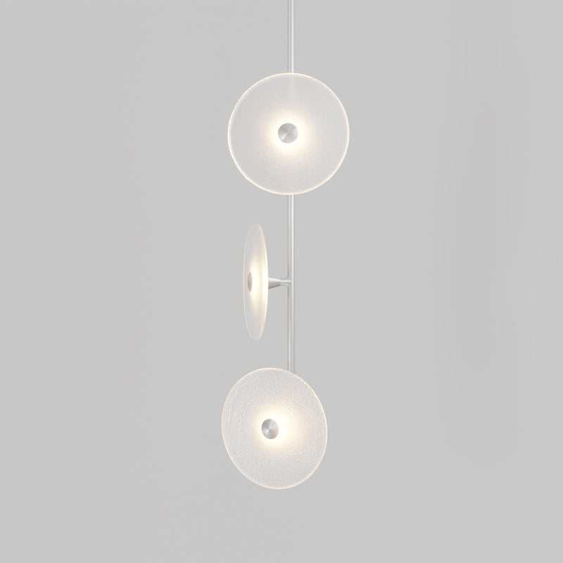 Off Center Rod Coral Trio Rod Off Center Pendant – Three Balls Red