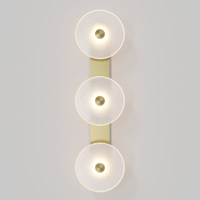 Coral Glass Trio Wall Sconce