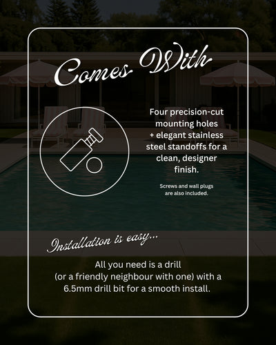 Garden Soiree  Pool Sign