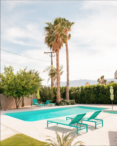 WIndy Pool, Palm Springs by Nick Atkins
