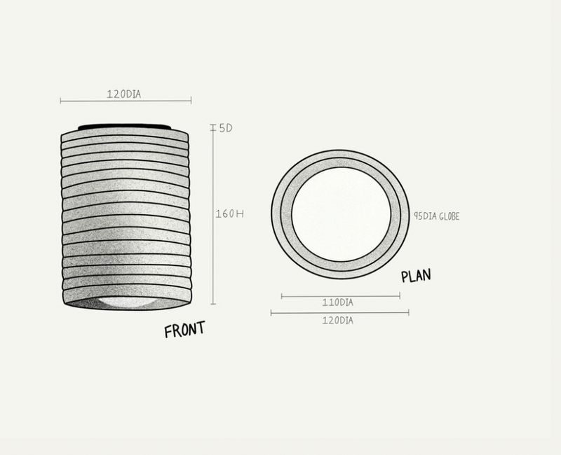 Wobbly Surface Mount Ceiling Light