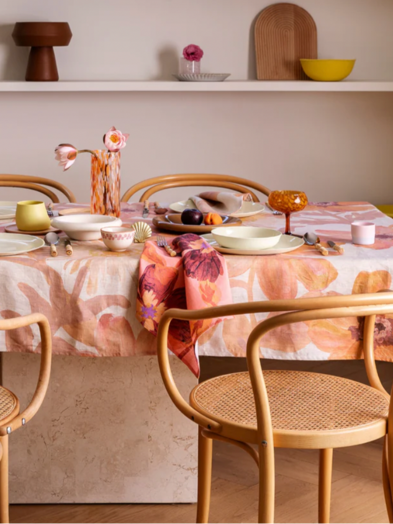 Cornflower Pink Table Cloth