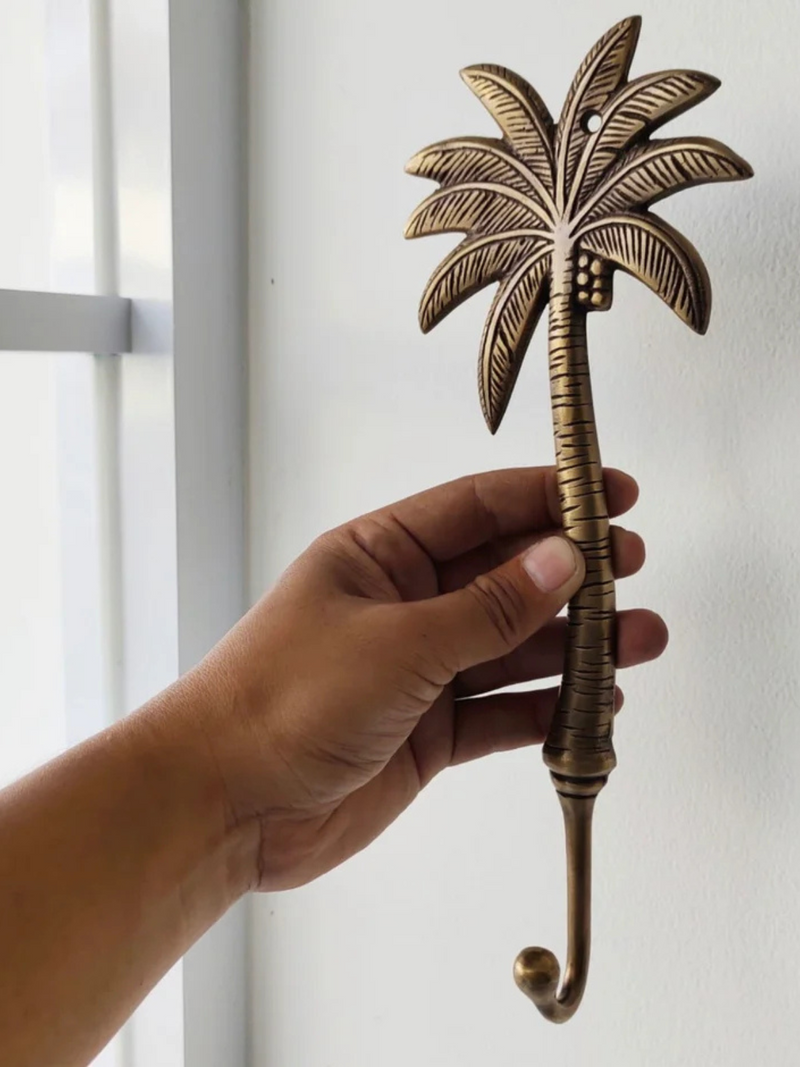 Giant Brass Coconut Hook