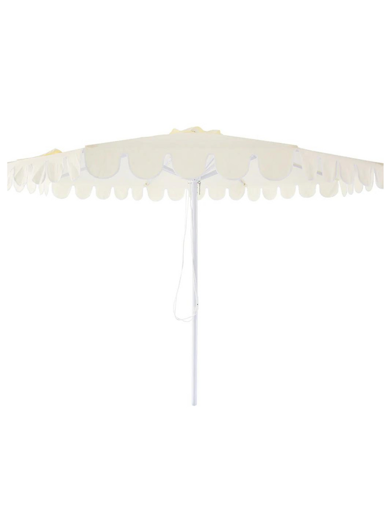 Capri Pool Umbrella White / Black Trim