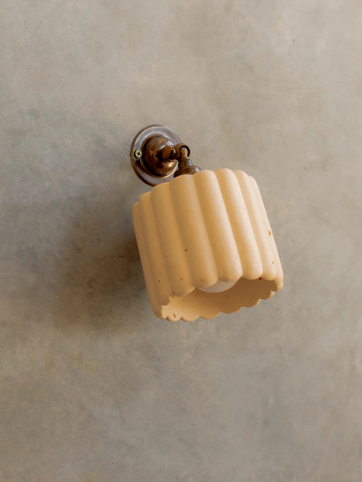 Small Fluted Wall Light with Knuckle