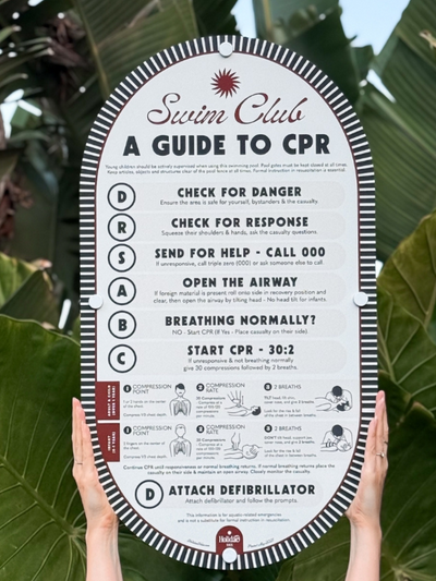 Garden Soiree  Pool Sign