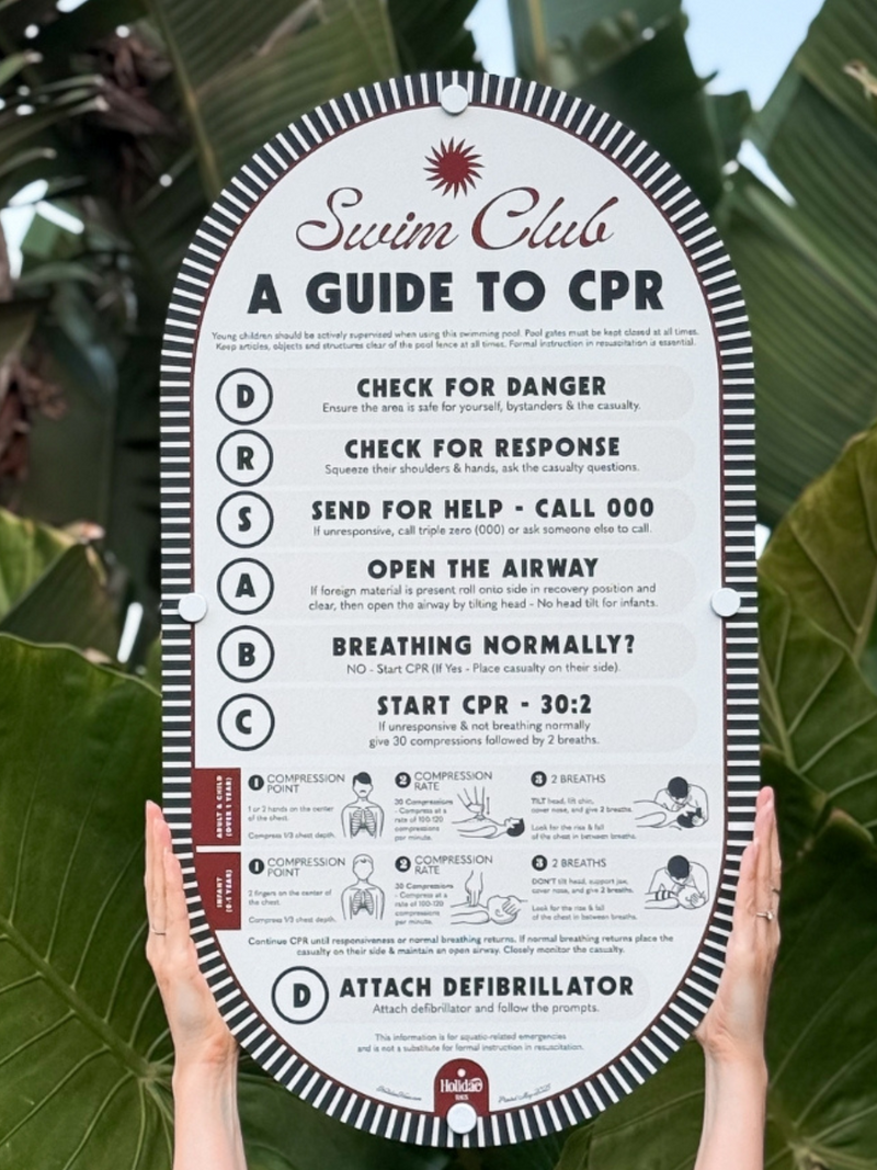 Garden Soiree  Pool Sign
