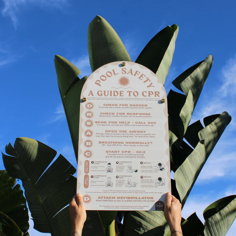 Safety CPR Pool Signs