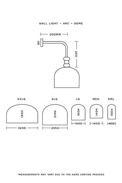 Arc Dome Wall Light