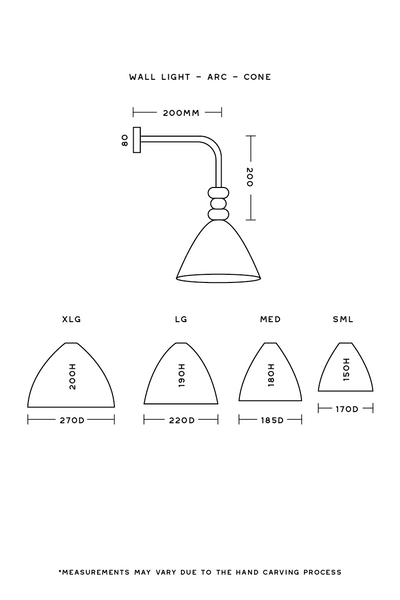 Arc Cone Wall Light