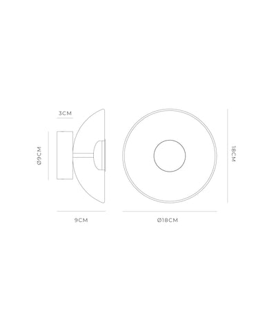 Dome Air Wall Light