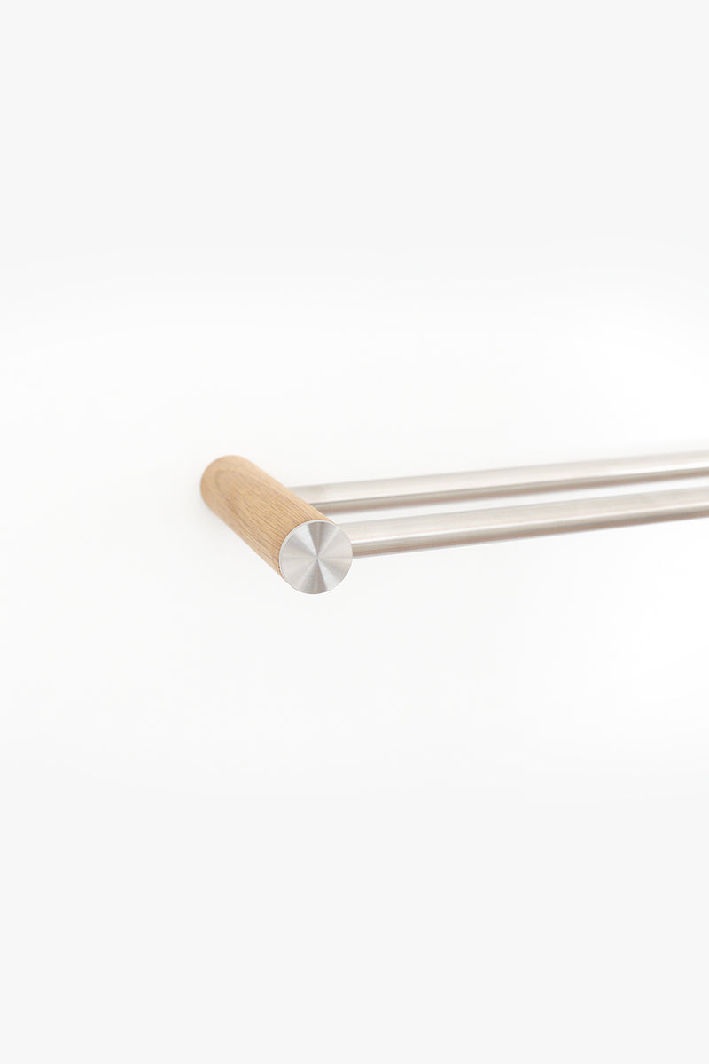 Bald Double Towel Rail