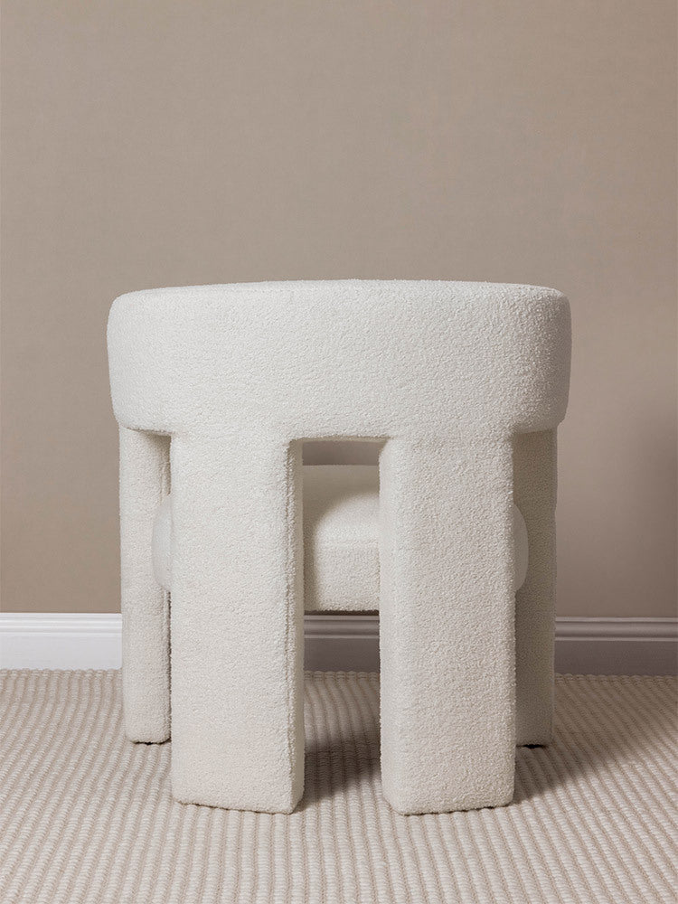 Bella Chair - White Boucle
