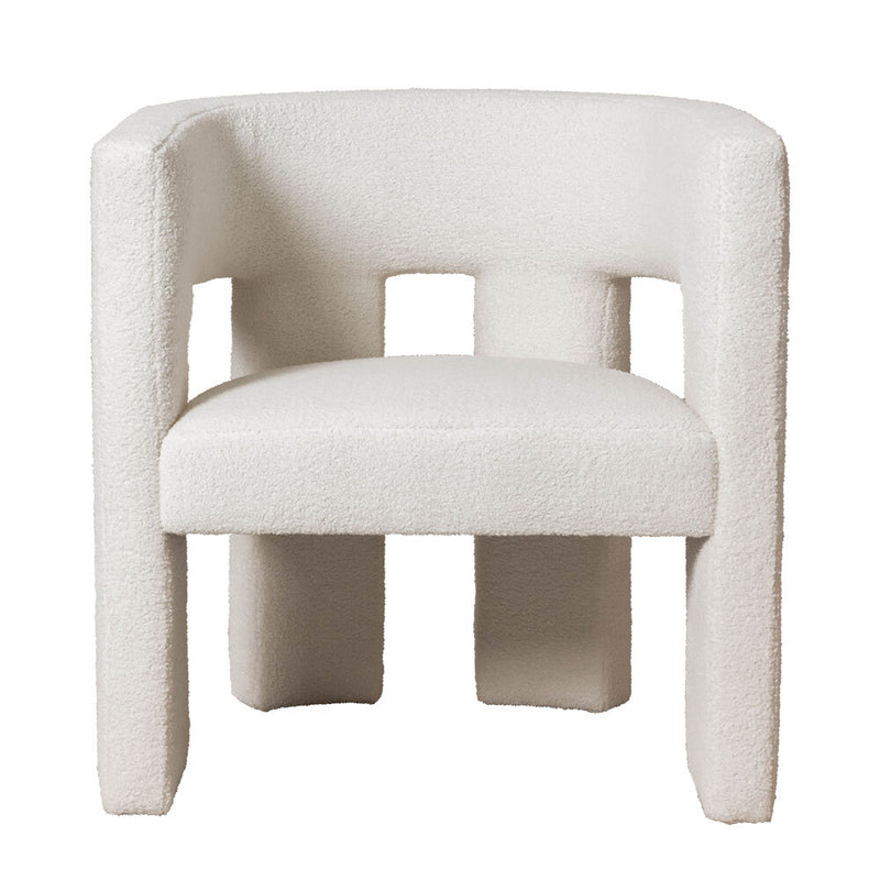 Bella Chair - White Boucle