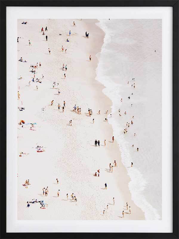 Bleached Beach Print Poster