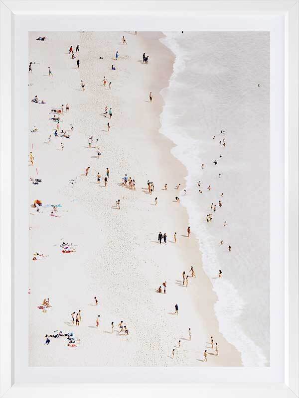 Bleached Beach Print Poster
