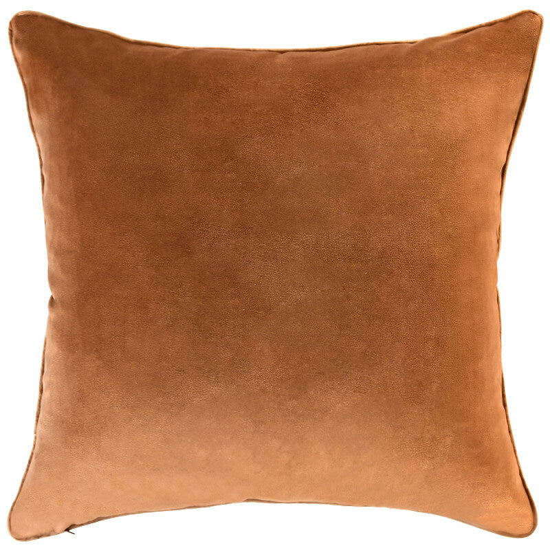 Cognac Brown Boucle Cushion