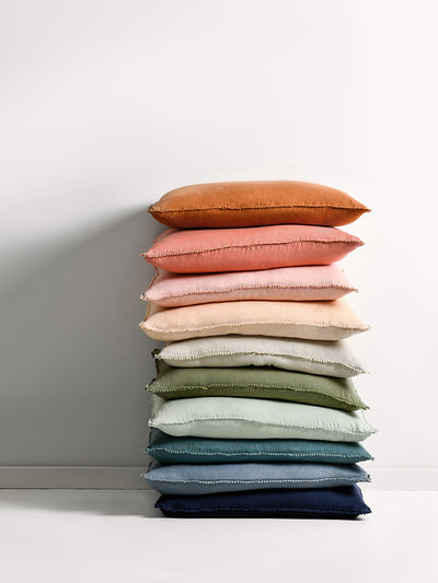 Blush Oversize Linen Cushion