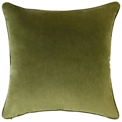 Olive Green Boucle Cushion