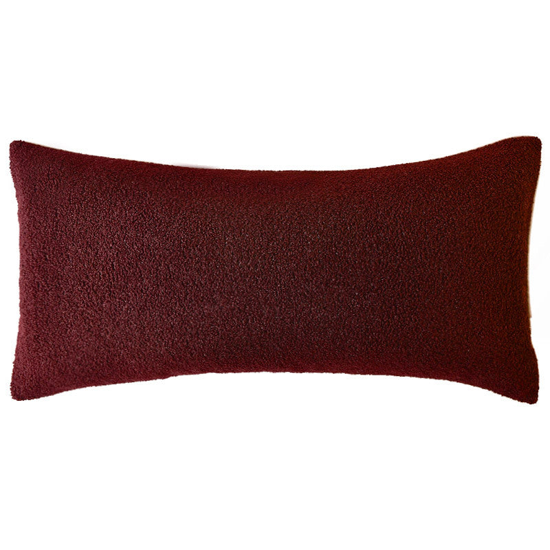 Mulled Burgundy Boucle Cushion
