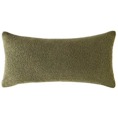 Olive Green Boucle Cushion
