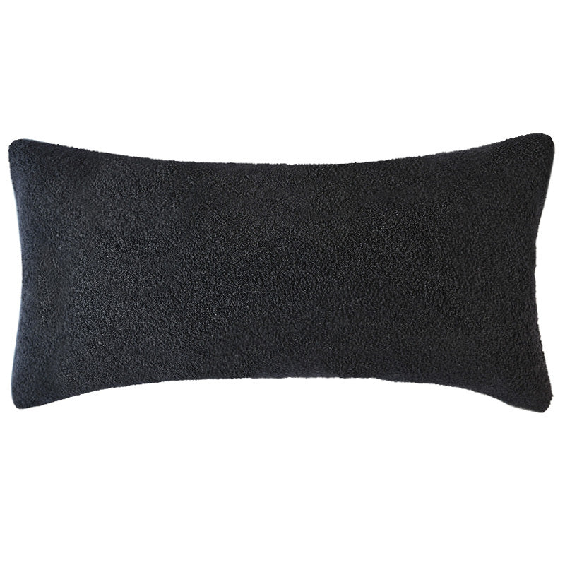 Onyx Black Boucle Cushion