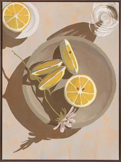 Lemon Yellow Canvas Print