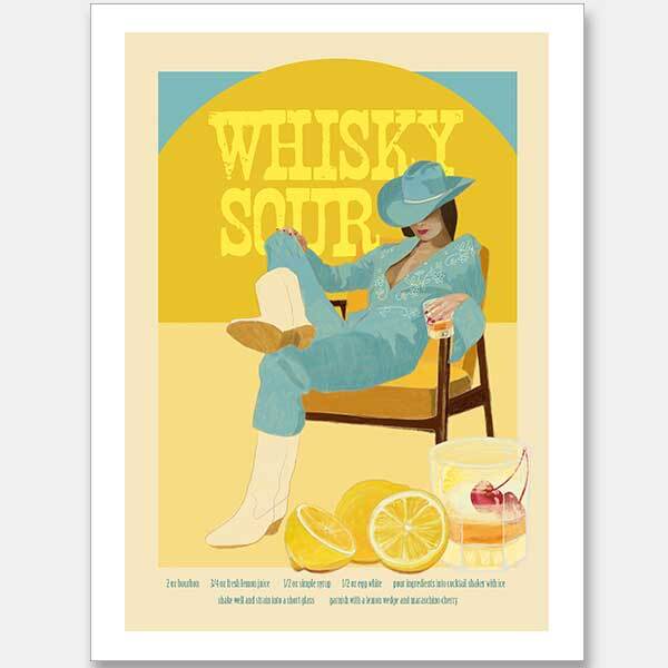 Whiskey Sour A2 Print
