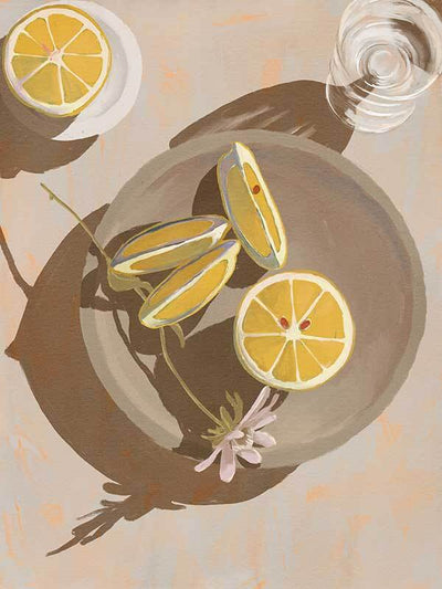 Lemon Yellow Canvas Print