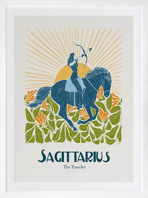 Sagittarius Star sign A2 Print