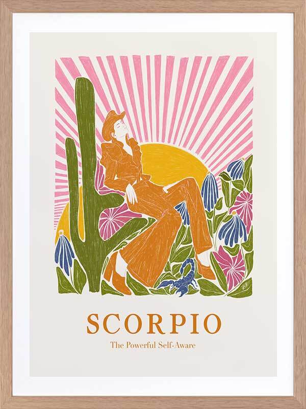 Scorpio Star sign A2 Print