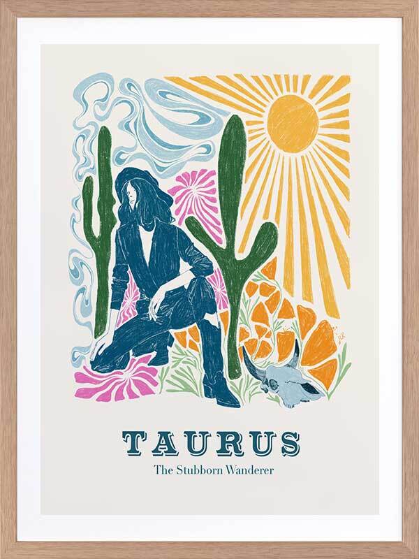 Taurus Star sign A2 Print