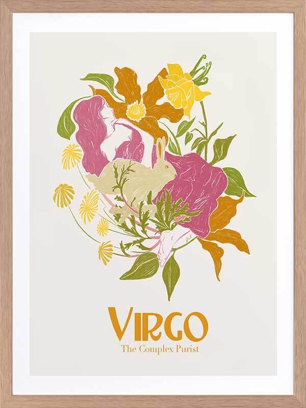 Virgo Star sign A2 Print